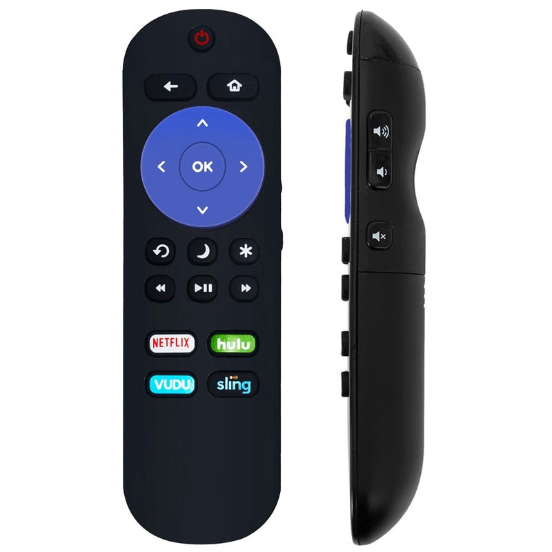 ZdalaMit 101018E0025 Replace Remote Applicable for Philips Roku TV 40PFL4662/F7 32PFL4664/F7 65PFL4864/F7 50PFL4864/F7 55PFL4864/F7 32PFL4764/F7 32PFL4763/F7 50PFL4763/F7 43PFL4763/F7 43PFL4662/F7 43PFL4962/F7 - Image 2